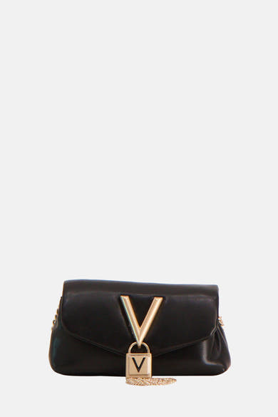 Zwarte VALENTINO BAGS schoudertas met V-logo gesp.