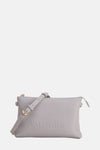 Sac à bandoulière bleu clair de VALENTINO BAGS, avec bandoulière réglable à boucle dorée et logo en relief.
