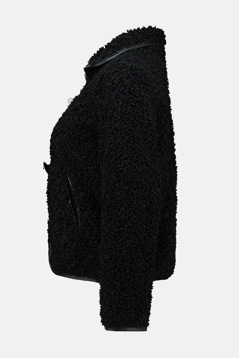 Korte jas zwart - ZABAIONE