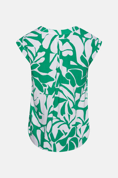 Blouse met korte mouwen - Groen