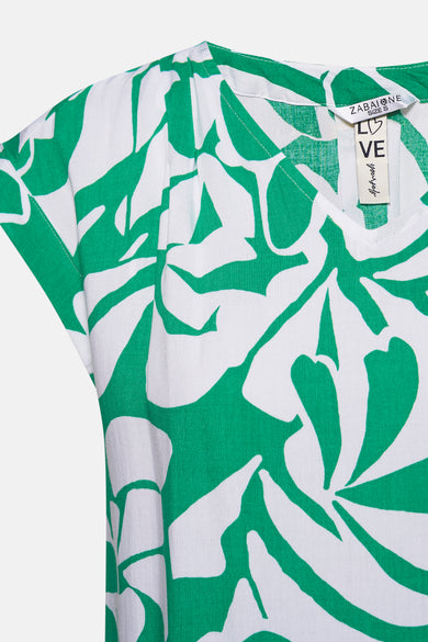 Blouse à manches courtes - Vert - ZABAIONE - 3