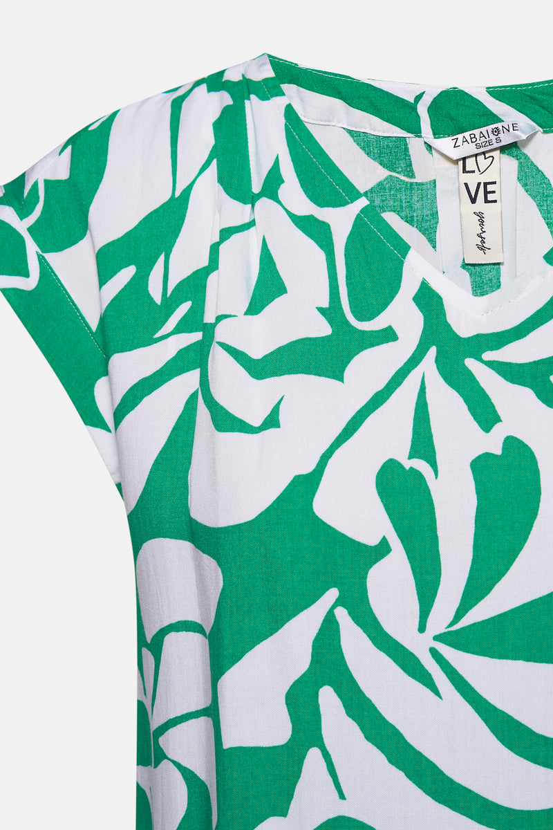 Blouse à manches courtes - Vert - ZABAIONE - 3