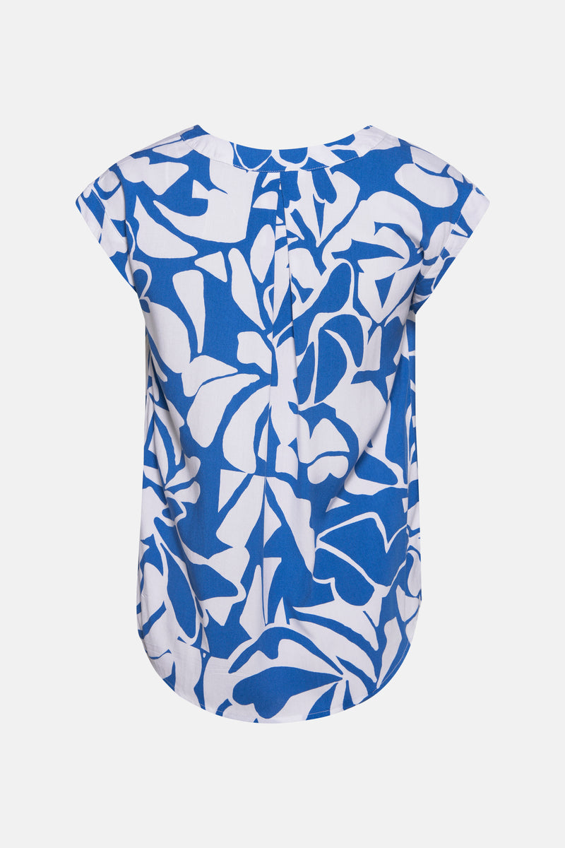 Blouse à manches courtes - Bleu - ZABAIONE - 2