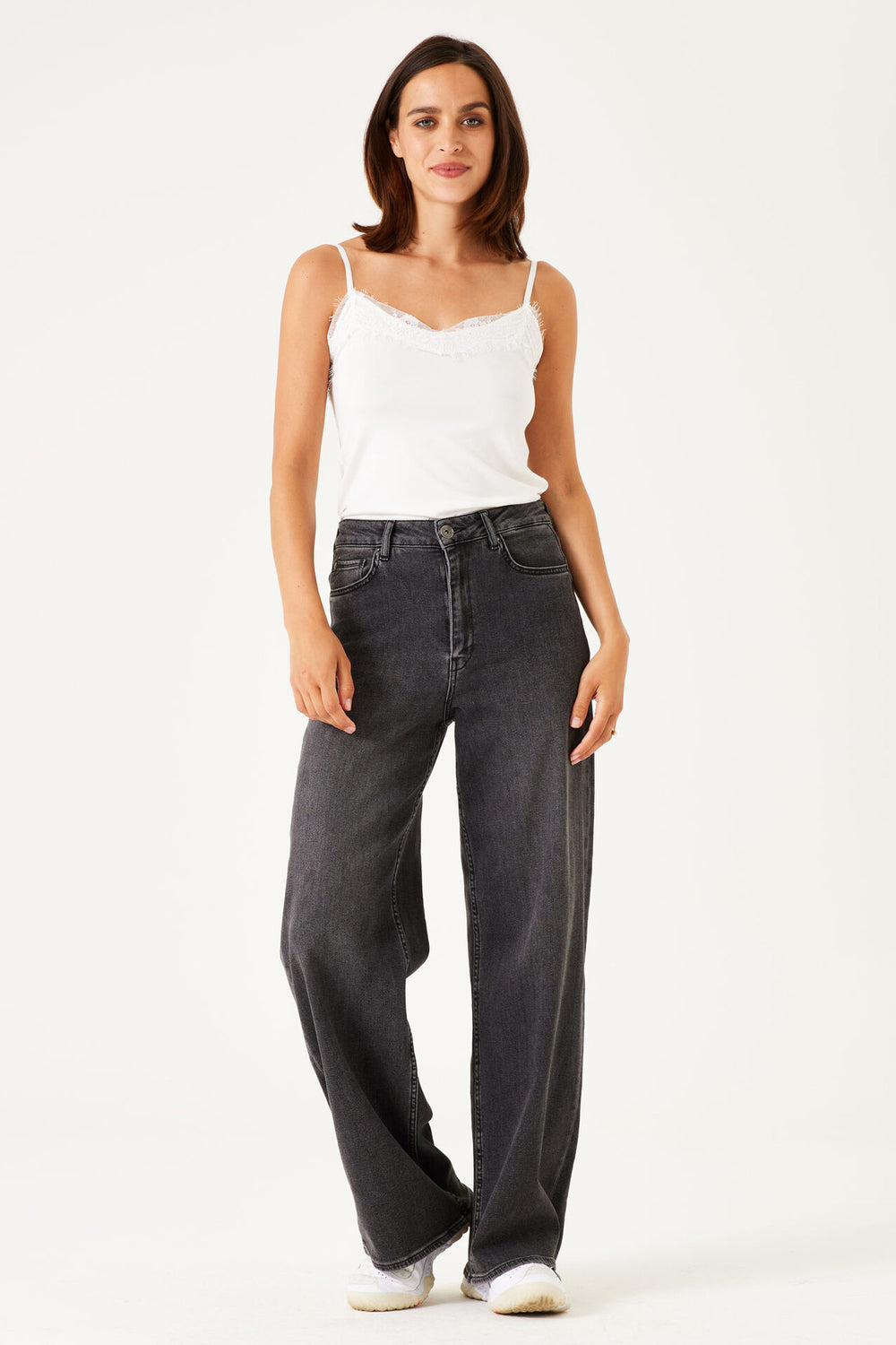Top (bandes fines) Blanc - GARCIA
