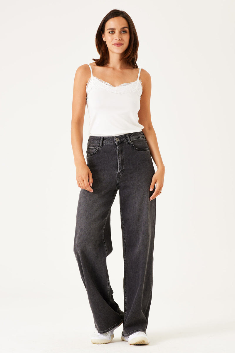 Top (bandes fines) Blanc - GARCIA