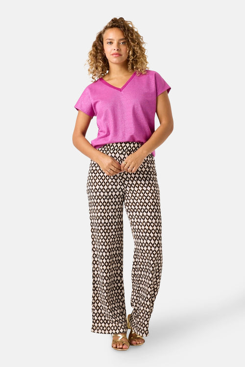 Top (korte mouwen) Mauve - GARCIA