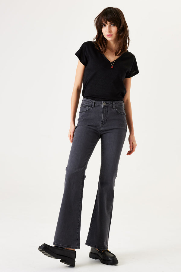 Top uni manches courtes Noir - GARCIA