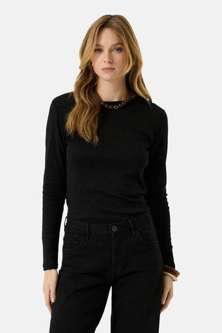 T-shirt met lange mouwen - zwart