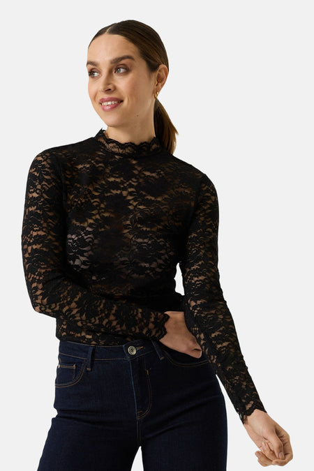 T-shirt met lange mouwen - zwart