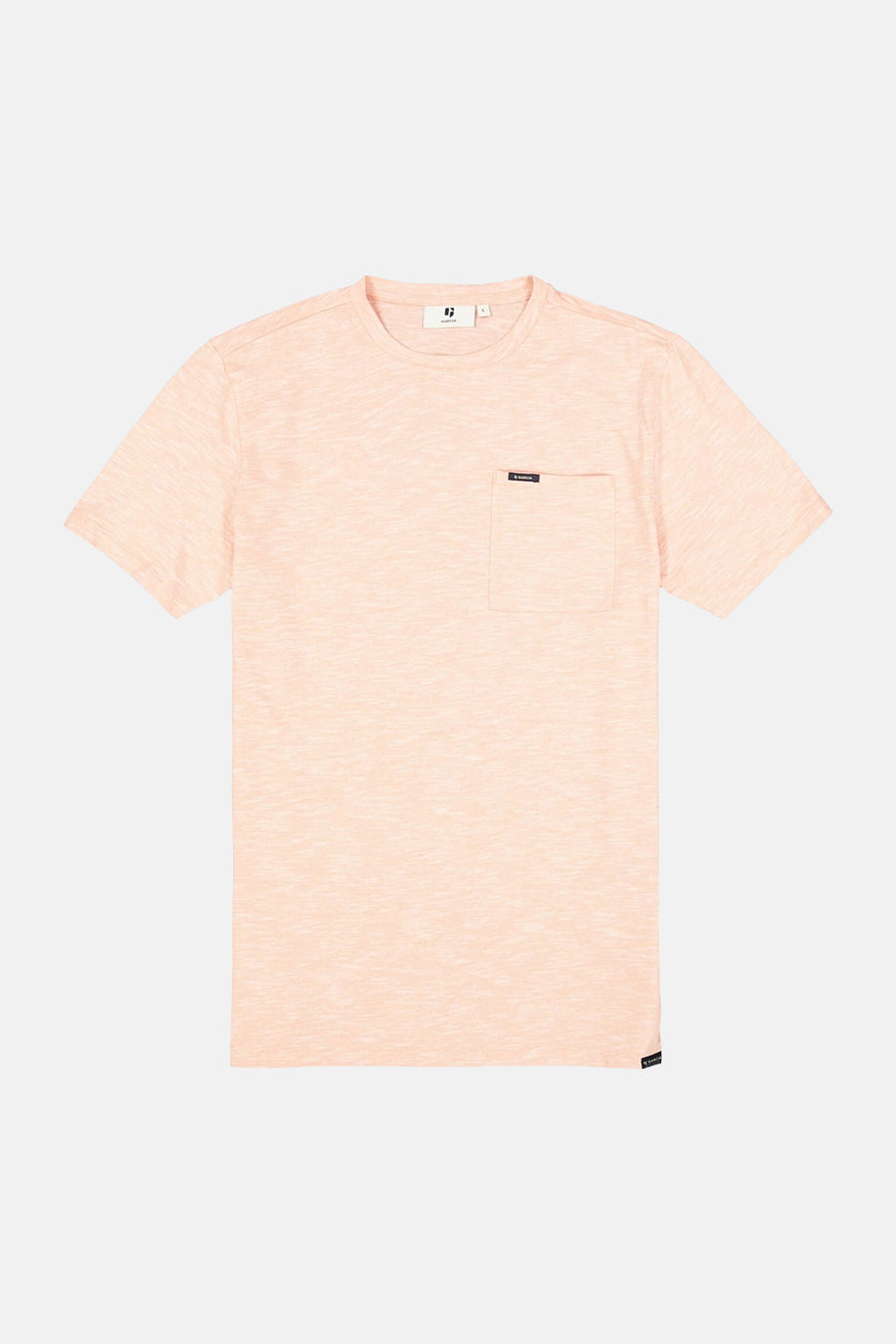 T-shirt à manches courtes orange chiné de GARCIA, avec poche poitrine plaquée.