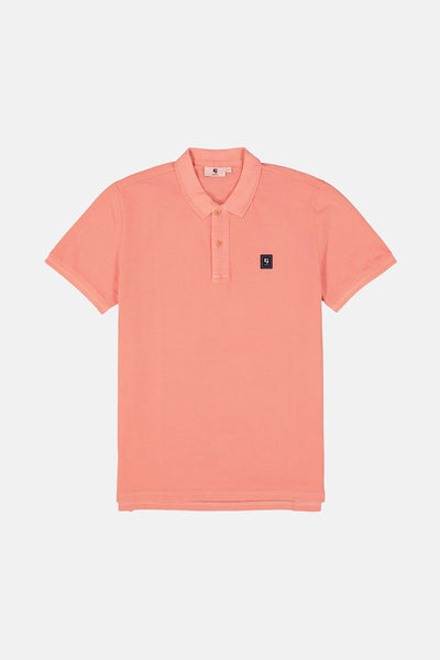 Roze poloshirt met korte mouwen van GARCIA, met een discreet logo op de borst.