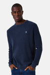 Pull met ronde hals - blauw