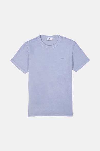 Blauw T-shirt met korte mouwen van GARCIA, effen en casual.