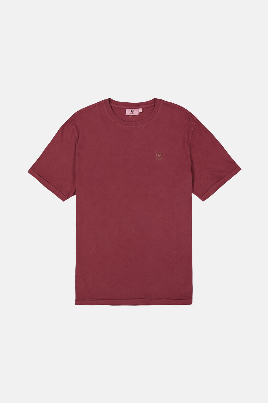 Bordeaux T-shirt met korte mouwen van GARCIA, met discreet logo op de voorkant.