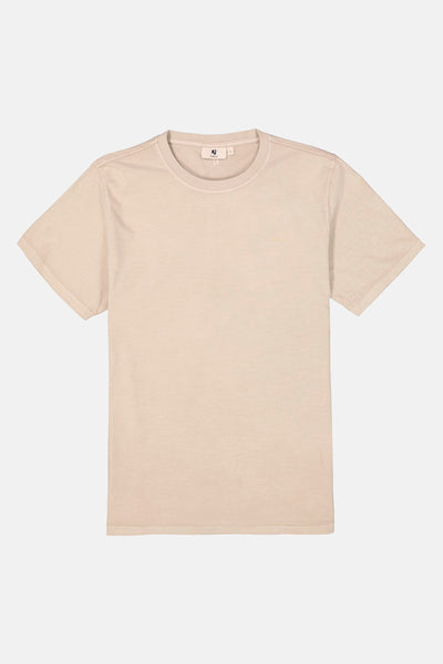 Beige T-shirt met korte mouwen van GARCIA, met discreet logo op de voorkant en ronde hals.