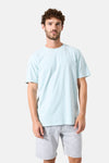 T-shirt vert clair à manches courtes de GARCIA, avec logo discret sur le devant.
