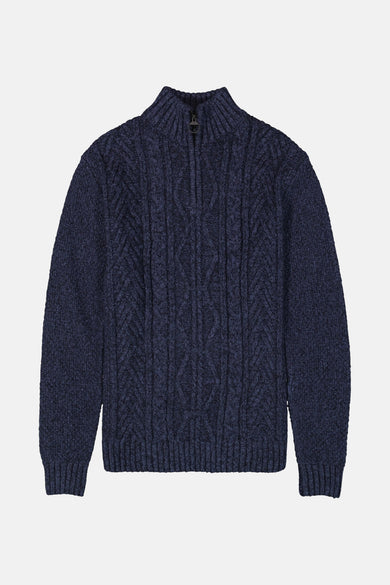 Pull met rolkraag - blauw