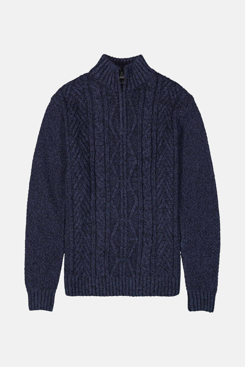 Pull met rolkraag - blauw