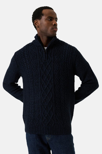 Trui met rolkraag blauw - GARCIA