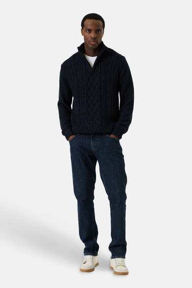 Trui met rolkraag blauw - GARCIA