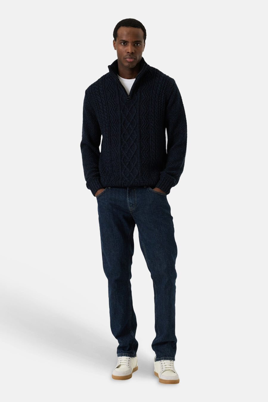 Trui met rolkraag blauw - GARCIA