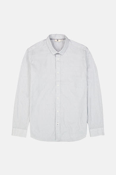 Chemise à manches longues blanche de GARCIA, avec un motif discret sur toute la surface.