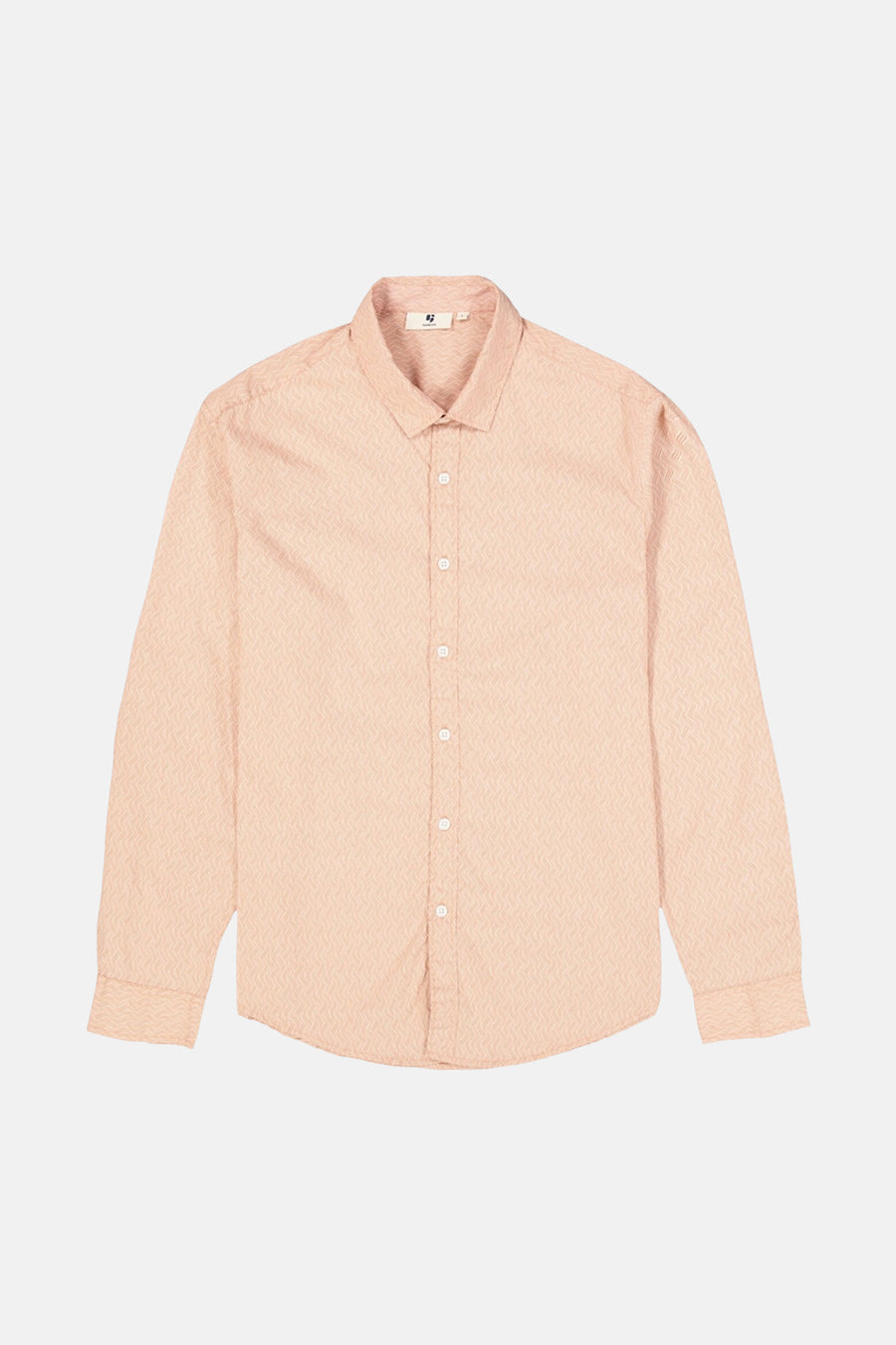 Chemise à manches longues orange de GARCIA, avec un motif subtil et une fermeture boutonnée.
