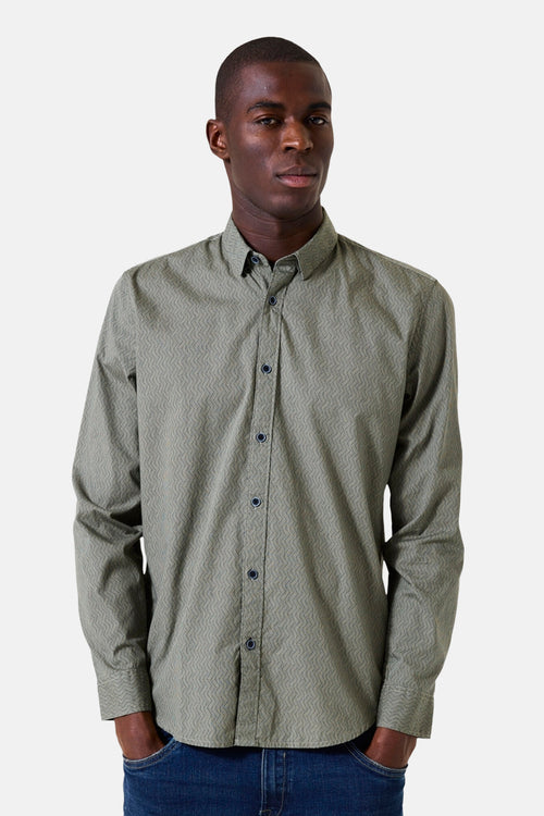 Hemd met lange mouwen - khaki