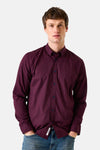 Hemd met lange mouwen - Bordeaux