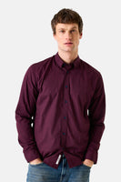 Hemd met lange mouwen - Bordeaux