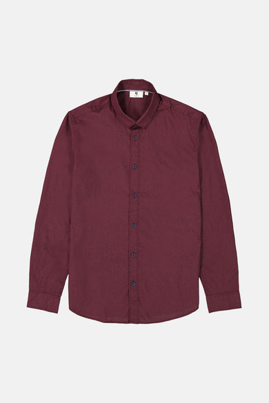 Hemd met lange mouwen - Bordeaux