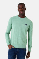 Pull met ronde hals - green